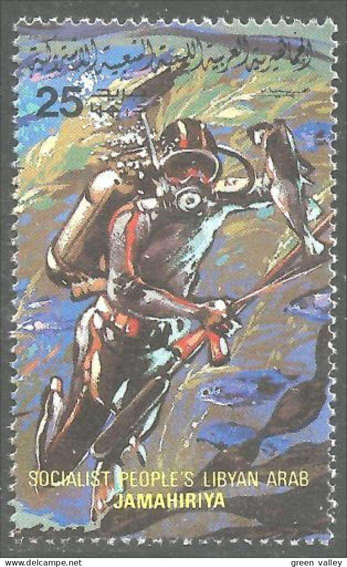 573 Libye Plongeur Plongée Diver Diving Pêche Fishing Fisch Poisson Pesce MNH ** Neuf SC (LBY-70a) - Immersione