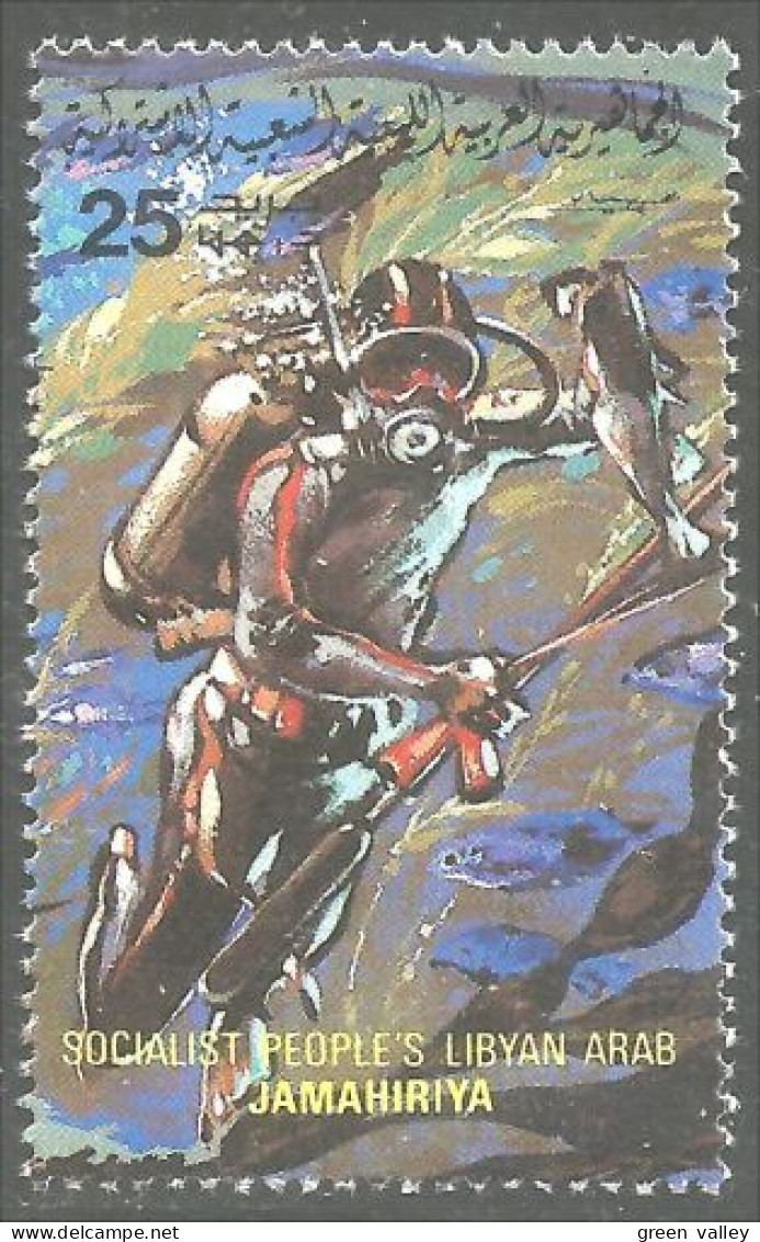 573 Libye Plongeur Plongée Diver Diving Pêche Fishing Fisch Poisson Pesce MNH ** Neuf SC (LBY-70a) - Plongée