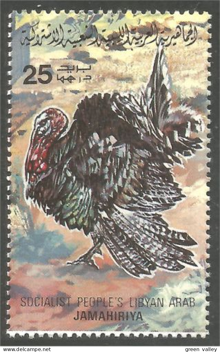 573 Libye Turkey Dinde Dindon Pavo Truthahn MNH ** Neuf SC (LBY-51b) - Hühnervögel & Fasanen