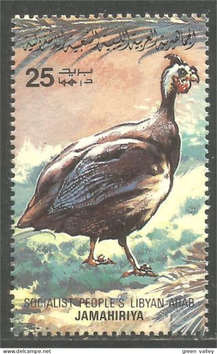 573 Libye Pintades Pintadas Gallina Guinea Hen Perlhuhn Faraona Parelhoen MNH ** Neuf SC (LBY-48b) - Galline & Gallinaceo