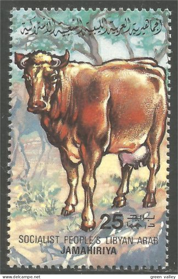 573 Libye Cow Vache Vaca Mucca Kuh Koe MNH ** Neuf SC (LBY-40b) - Koeien