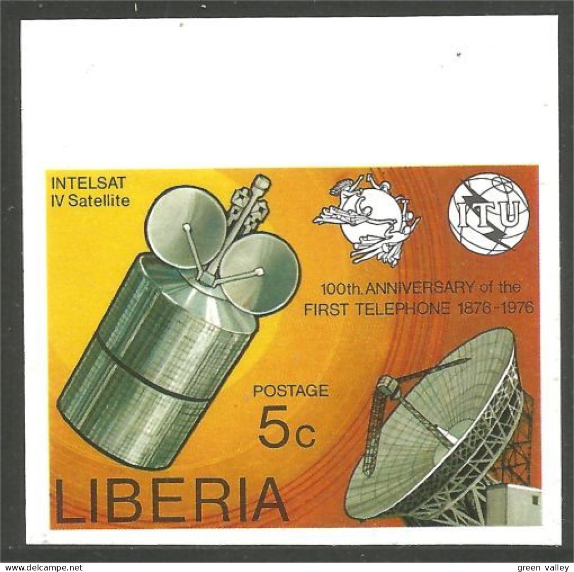 572 Liberia UPU ITU UIT Non Dentelé Intelsat Satellite MNH ** Neuf SC (LBA-294) - Telecom