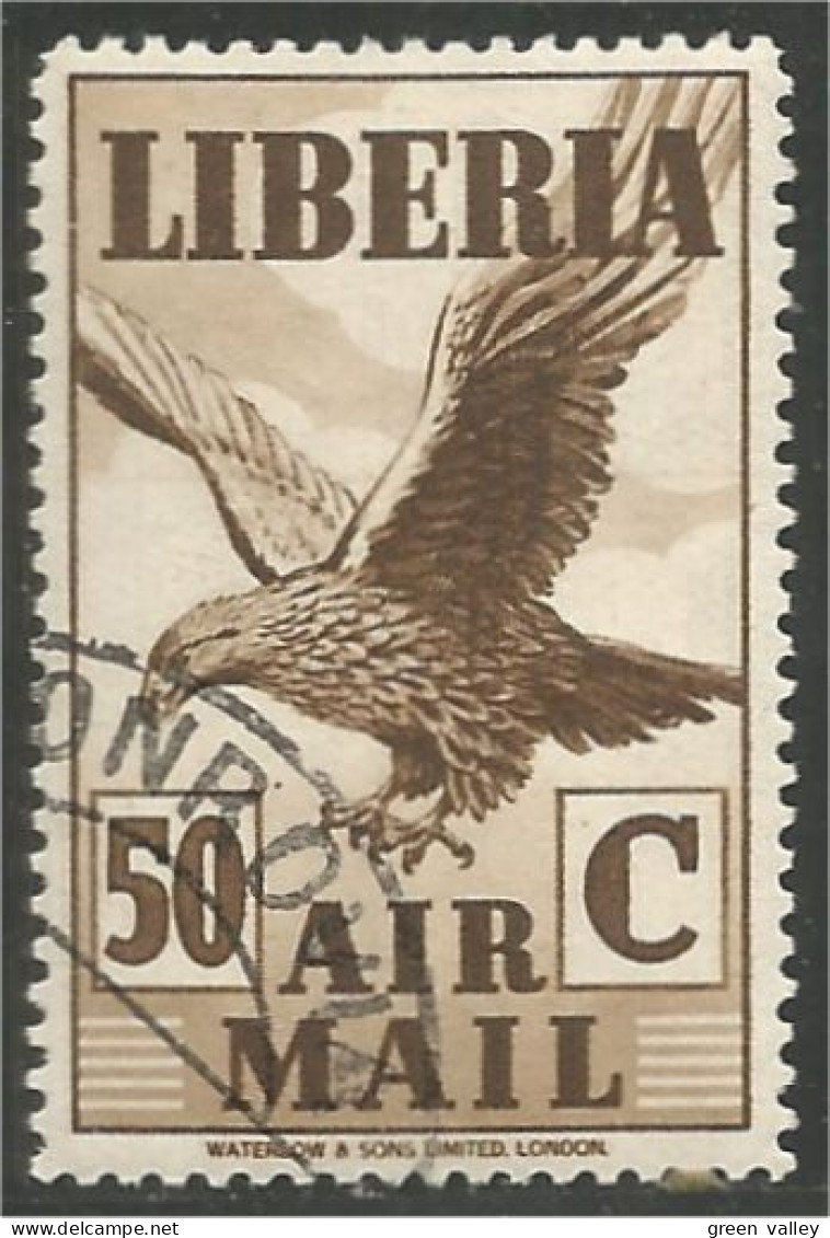 572 Liberia 50c Aigle Eagle Adler Adelaar Aguia Aquila Aguila (LBA-250) - Adler & Greifvögel