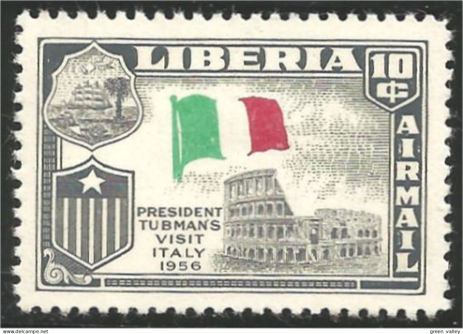 572 Liberia Italian Flag Drapeau Italien MH * Neuf (LBA-224) - Stamps