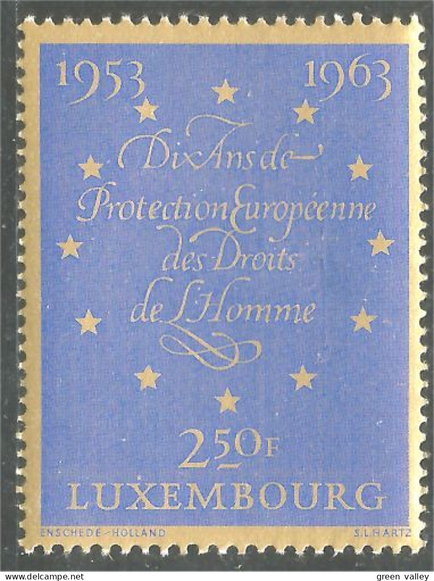 584 Luxembourg Conseil Council Droits Homme 12 Etoiles Stars MNH ** Neuf SC (LUX-136b) - Altri & Non Classificati