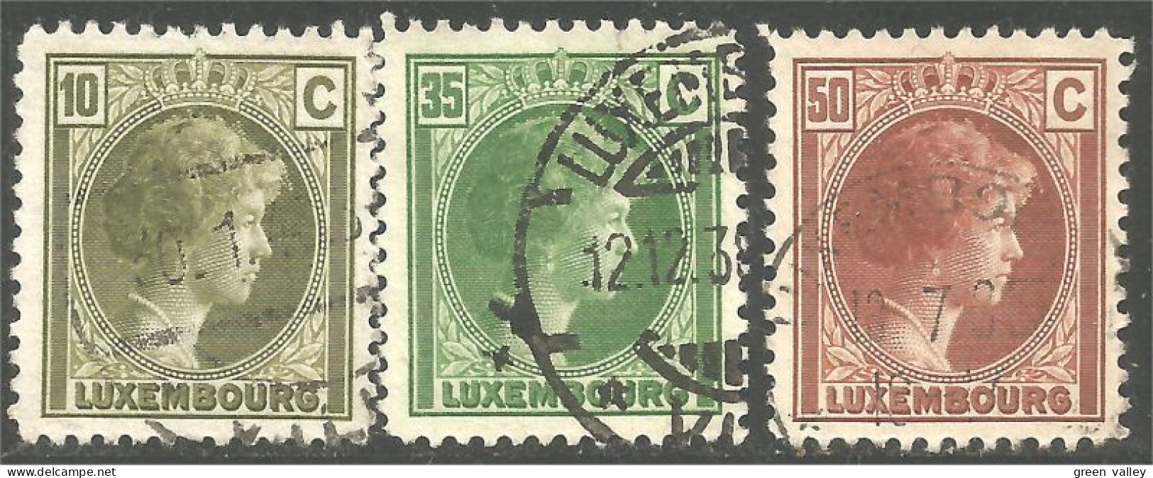 584 Luxembourg 1926 Grand Duchesse Charlotte (LUX-141) - 1926-39 Charlotte Di Profilo Destro