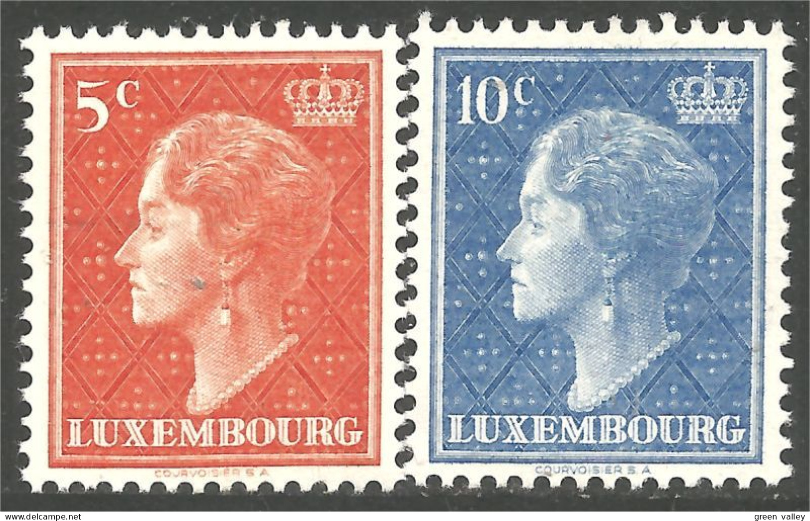 584 Luxembourg 1944 Grand Duchesse Charlotte MH * Neuf (LUX-144) - 1944 Charlotte Rechterzijde