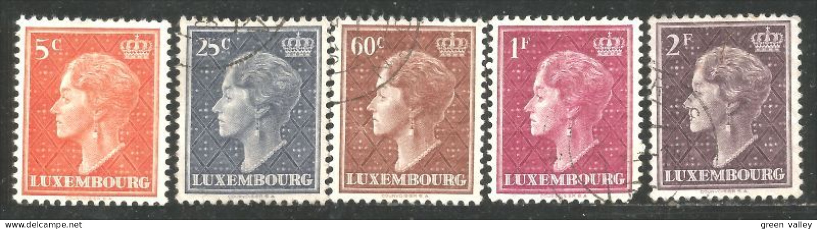 584 Luxembourg 1948 Grande Duchesse Charlotte 5c - 2F (LUX-122) - 1948-58 Charlotte Di Profilo Sinistro