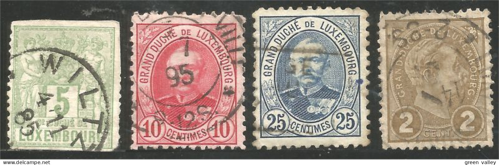 584 Luxembourg 1882-1895- Industrie Commerce Grand Duc Adolphe (LUX-111) - Sonstige & Ohne Zuordnung