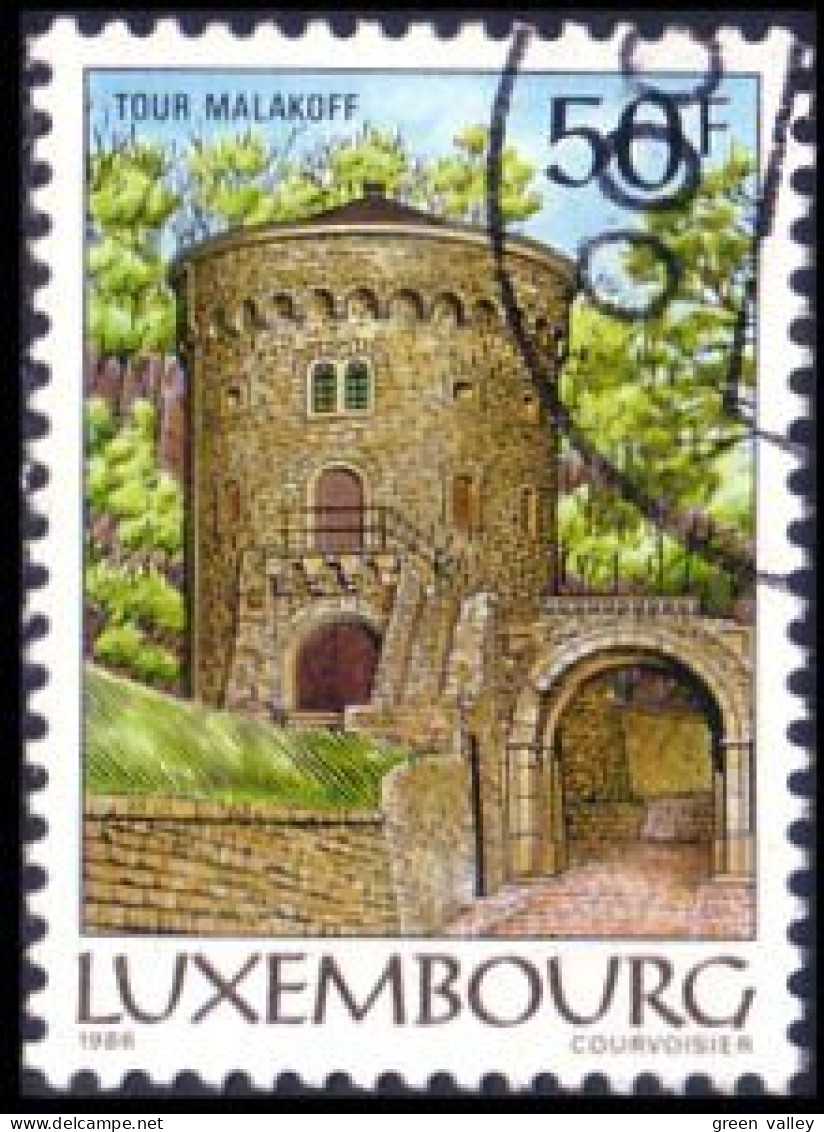 584 Luxembourg Tour Malakoff Tower (LUX-80) - Used Stamps