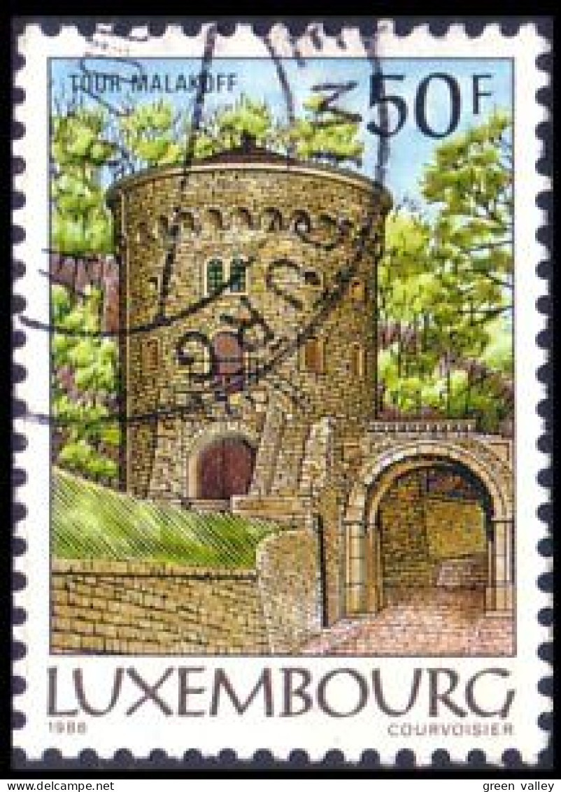 584 Luxembourg Tour Malakoff Tower (LUX-79) - Used Stamps