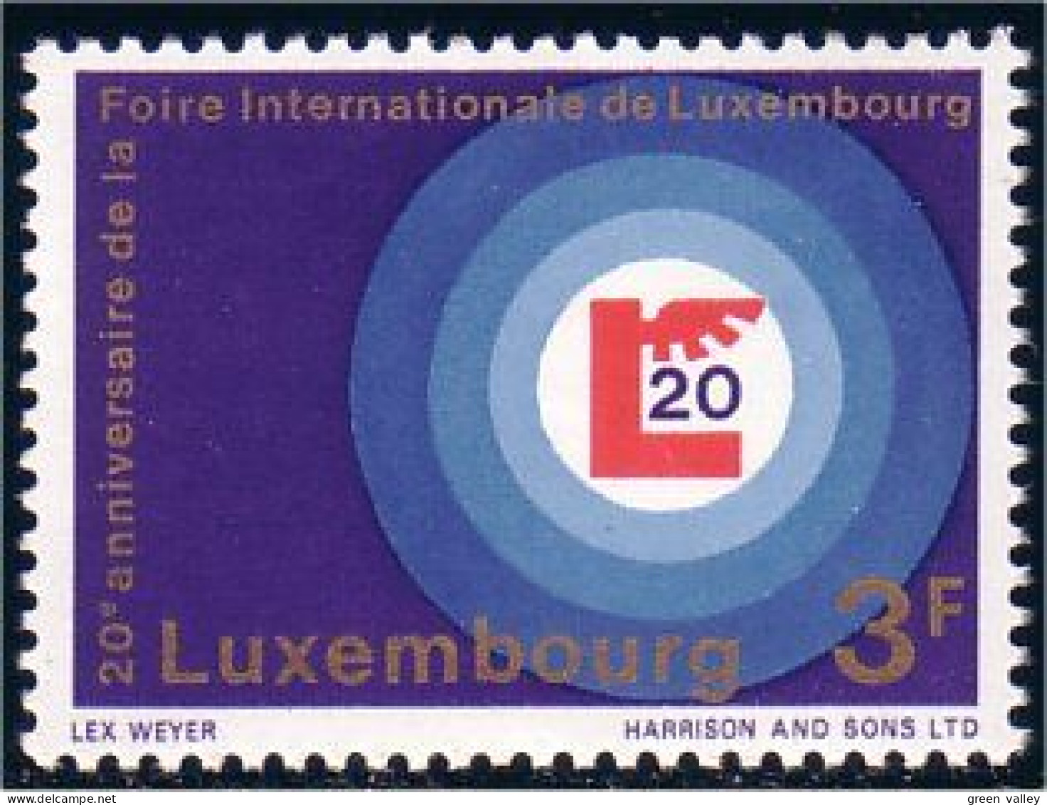 584 Luxembourg Foire Internationale Fair MNH ** Neuf SC (LUX-67c) - Fabrieken En Industrieën