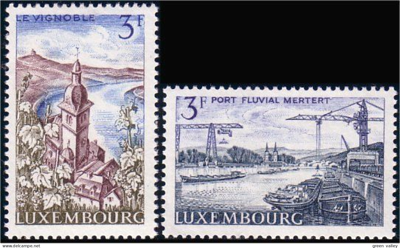 584 Luxembourg Moselle Vigne Vin Wine Wein Vino Weintraub Treille Grape MNH ** Neuf SC (LUX-65b) - Vini E Alcolici