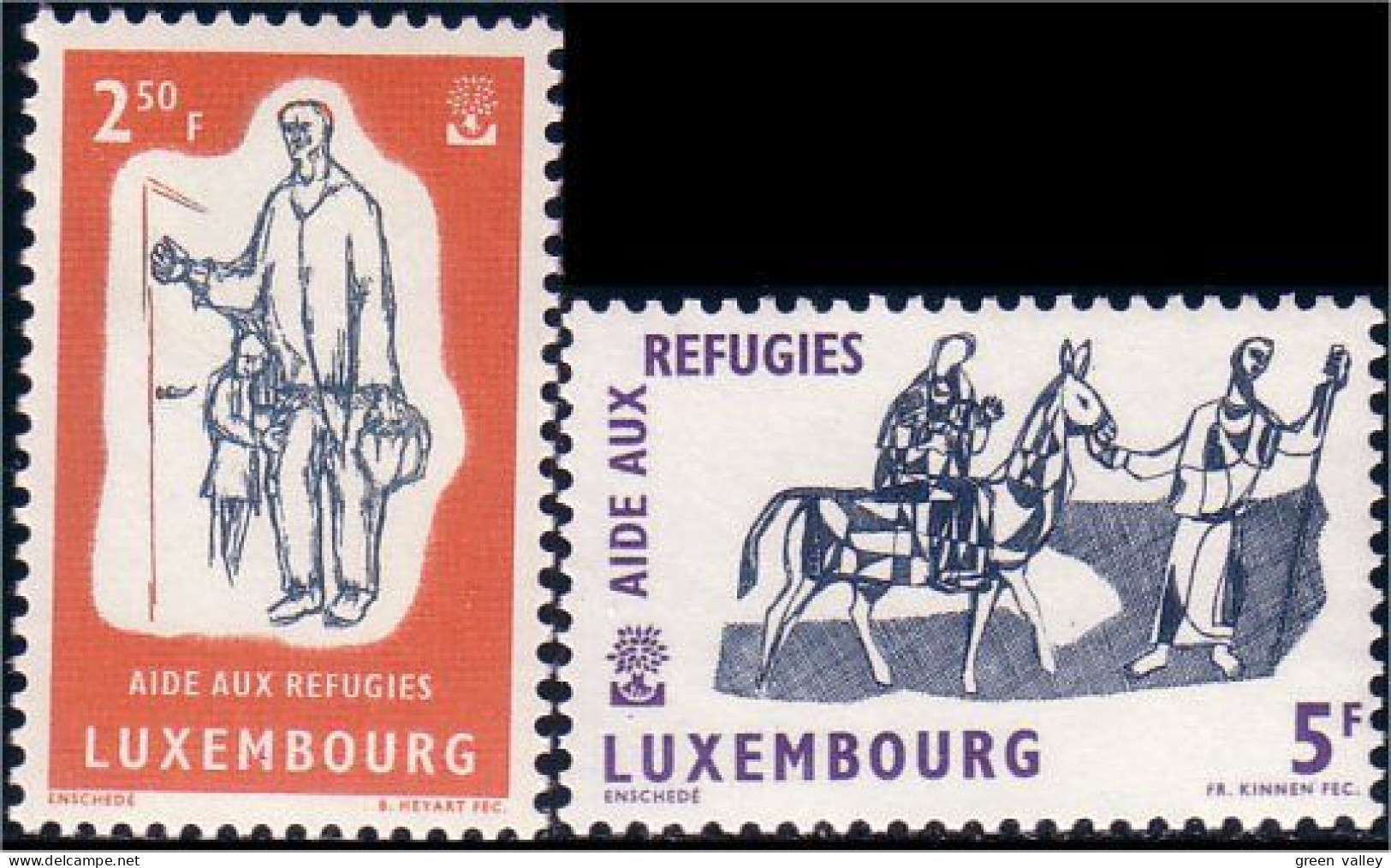 584 Luxembourg Aide Réfugiés Refugees Help MNH ** Neuf SC (LUX-49) - Flüchtlinge