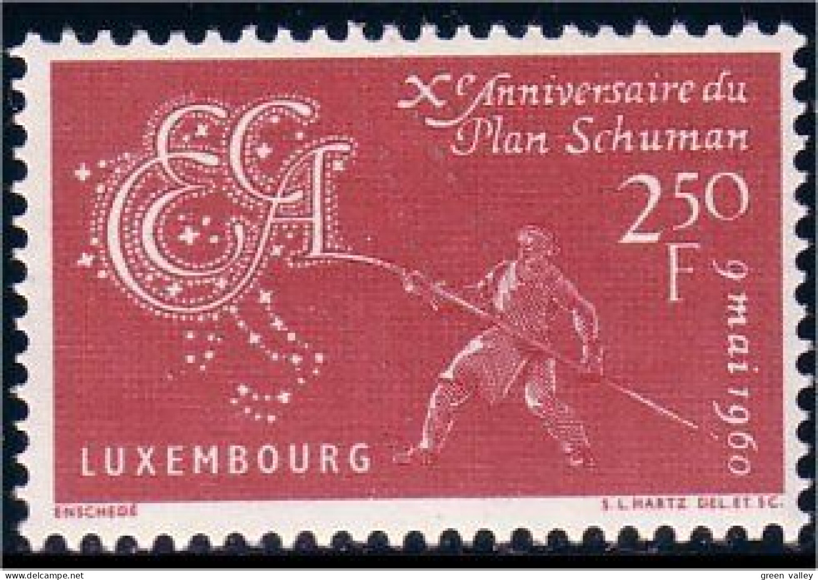 584 Luxembourg Acier Steel Coal Charbon Mines Mining Mineurs MNH ** Neuf SC (LUX-50) - Minéraux