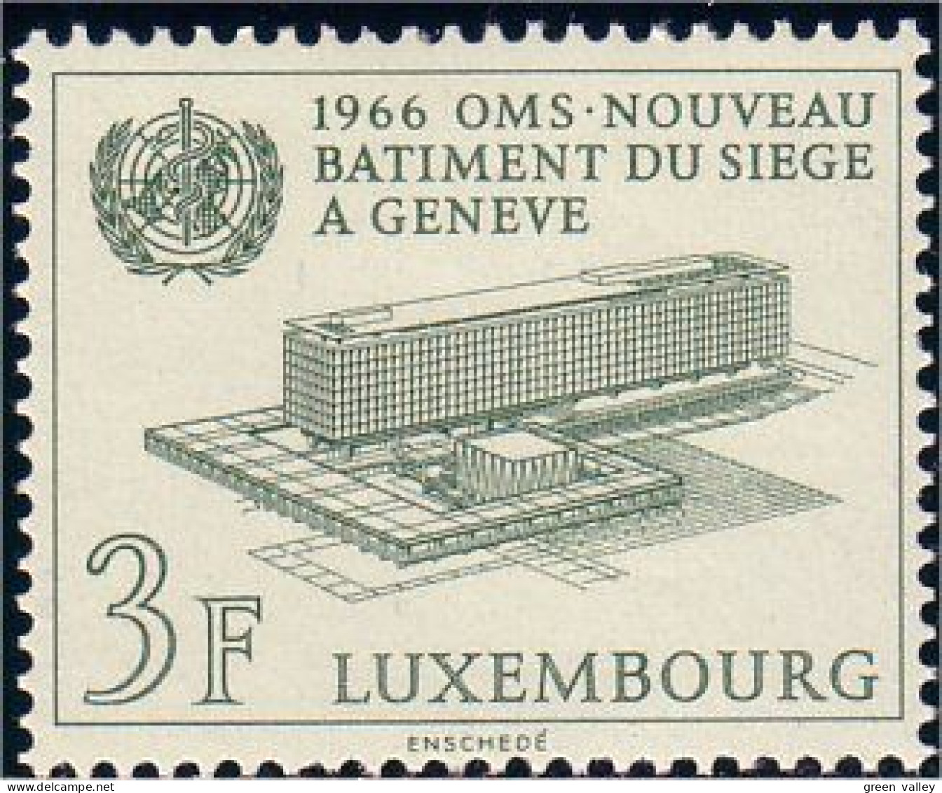 584 Luxembourg OMS WHO Health Santé Organisation MNH ** Neuf SC (LUX-61b) - Malattie