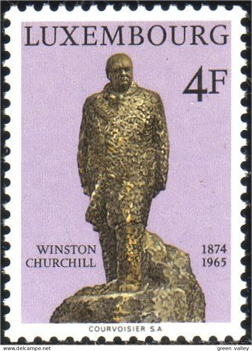 584 Luxembourg Winston Churchill Statue MNH ** Neuf SC (LUX-24) - Sir Winston Churchill