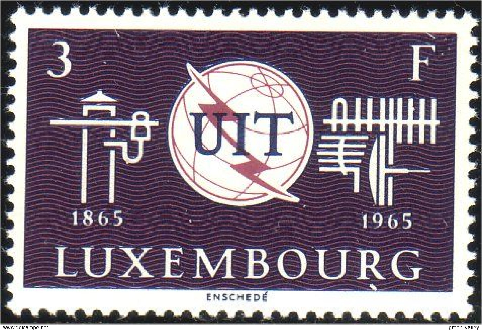 584 Luxembourg ITU IUT Telecommunications MNH ** Neuf SC (LUX-20) - Telecom