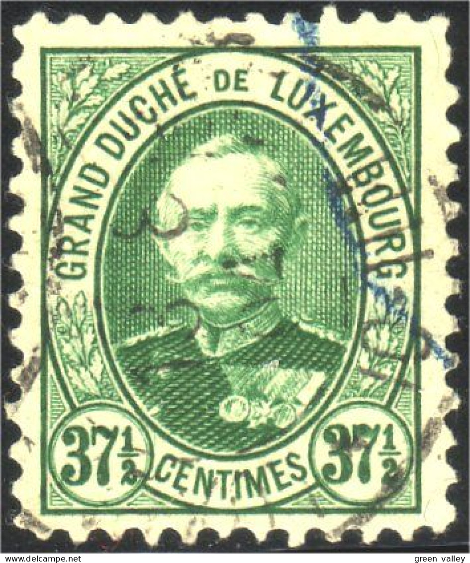 584 Luxembourg 1891 Grand Duc Adolphe 37 1/2 Vert Green (LUX-4) - 1891 Adolphe Front Side
