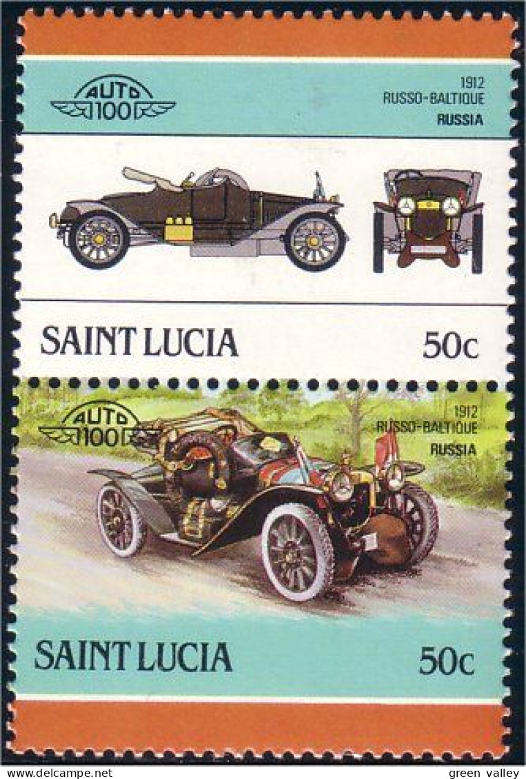 580 Saint Lucia Russo-Baltique 1912 MNH ** Neuf SC (LUC-19a) - St.Lucia (1979-...)
