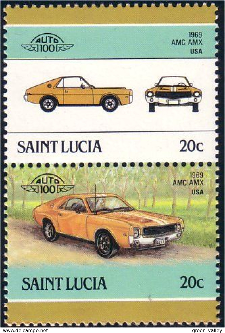 580 Saint Lucia AMC AMX 1969 MNH ** Neuf SC (LUC-17a) - St.Lucie (1979-...)