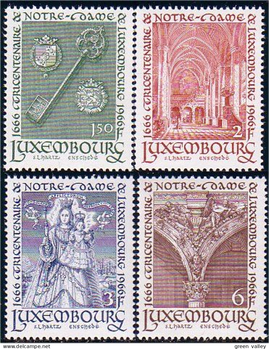 584 Luxembourg Sculptures Anges Angels Cathedrale MNH ** Neuf SC (LUX-62c) - Abadías Y Monasterios