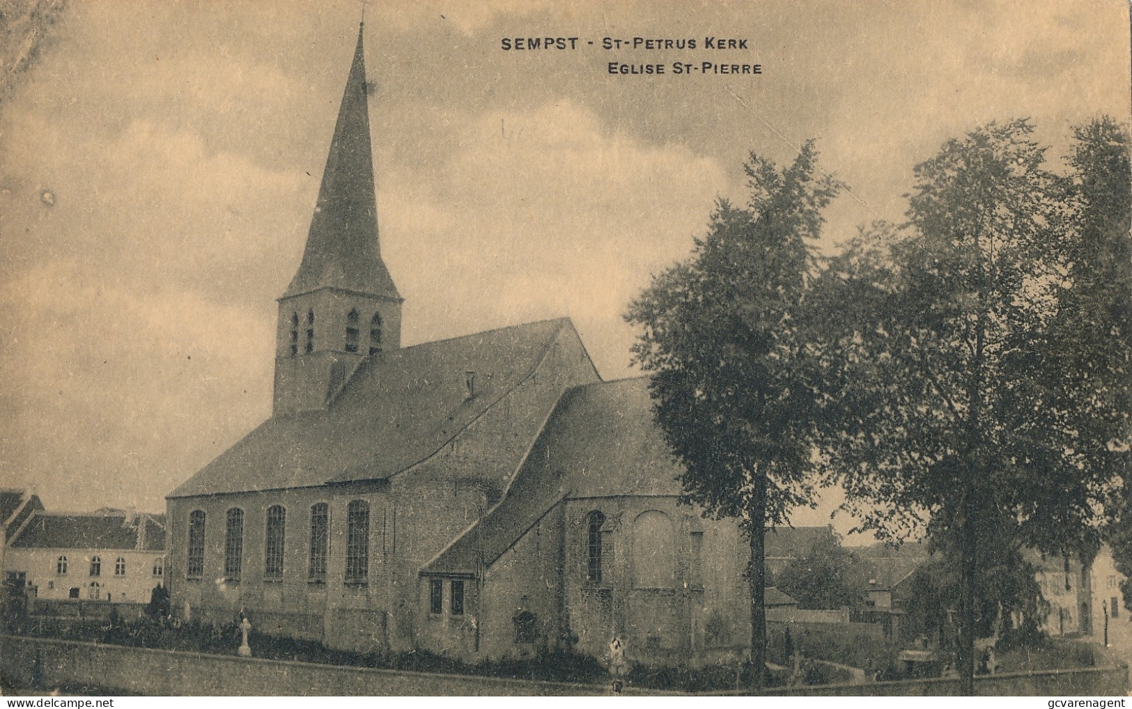 SEMPST   ZEMST  ST.PETRUS KERK       2 SCANS - Zemst