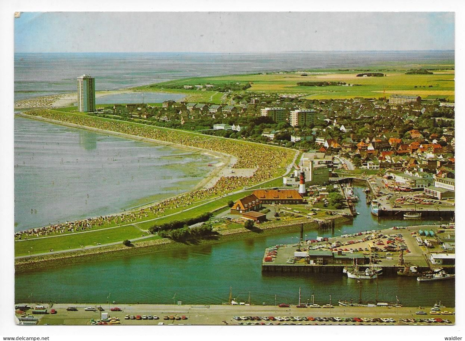 2242  NORDSEEBAD BÜSUM  --  LUFTAUFNAHME  1986 - Büsum