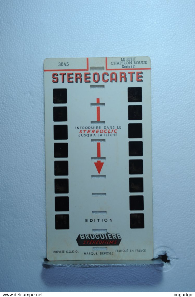 BRUGUIÈRE  ;  3845   LEPETIT CHAPERON ROUGE  1 - Stereoscopes - Side-by-side Viewers