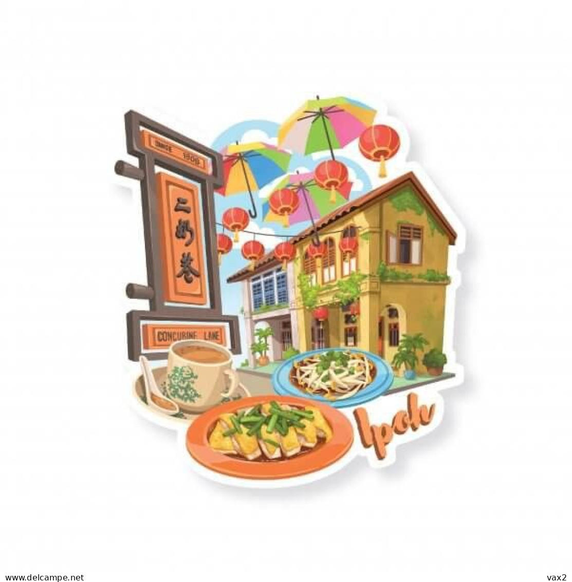 Malaysia Ipoh Shaped Postcard MINT Food - Malesia