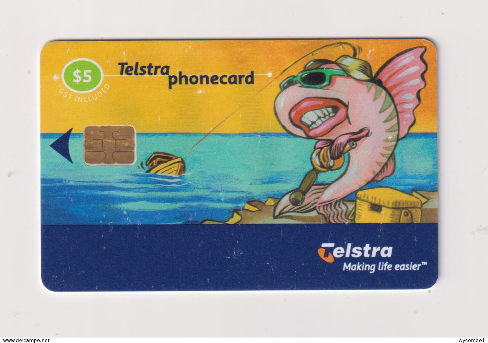 AUSTRALIA -   Cartoon Fish Chip Phonecard - Australien