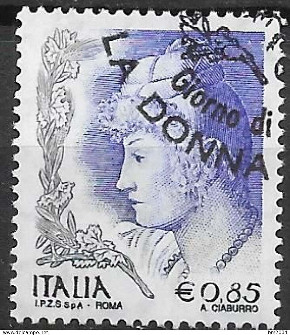 2004 Italien  Mi. 2950 FD-used  Hofdame; Gemälde Von Vittore Carpaccio - 2001-10: Used