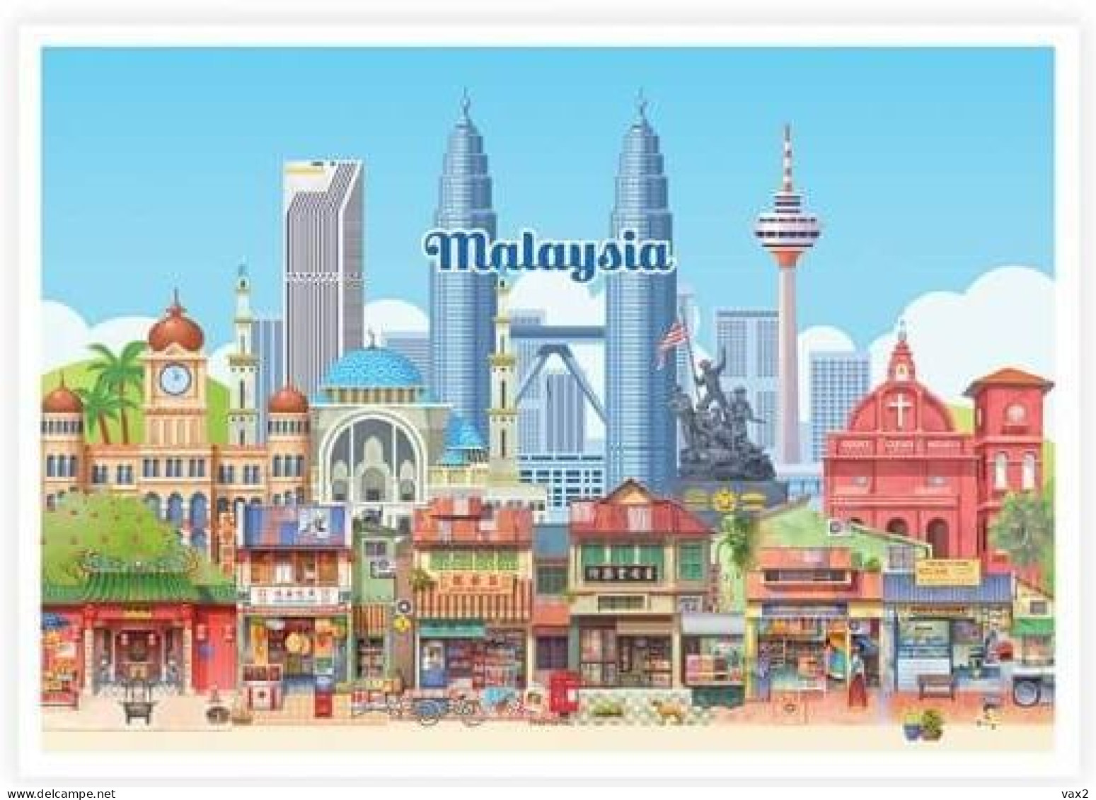 Colourful Malaysia Postcard MINT Landmark - Malaysia