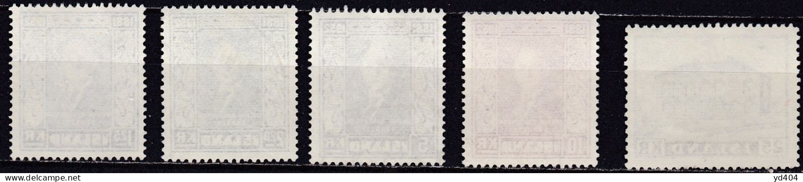 IS055C – ISLANDE – ICELAND – 1952 – FULL YEAR SET – Y&T # 238/42 - USED 56 € - Usati