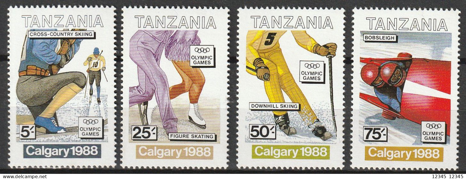 Tanzania 1988, Postfris MNH, Olympic Games - Tanzania (1964-...)