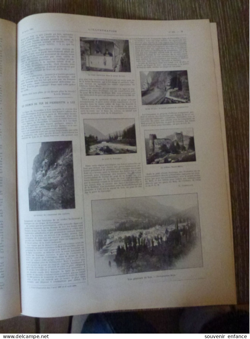 L'Illustration Août 1901 Grandes Manoeuvres Au Tonkin Chine Chemin De Fer PierrefitteLuz Samois Omnibus - L'Illustration