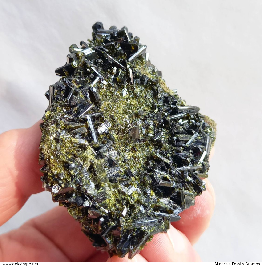 #O65 Bel EPIDOTO Cristalli (Tafresh County, Markazi Province, Iran) - Mineralen