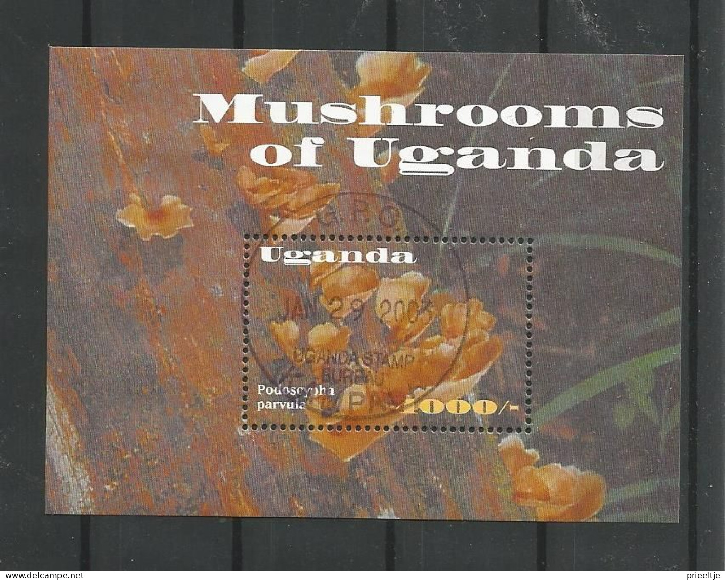 Uganda 2002 Mushrooms S/S Y.T. BF 344 (0) - Uganda (1962-...)