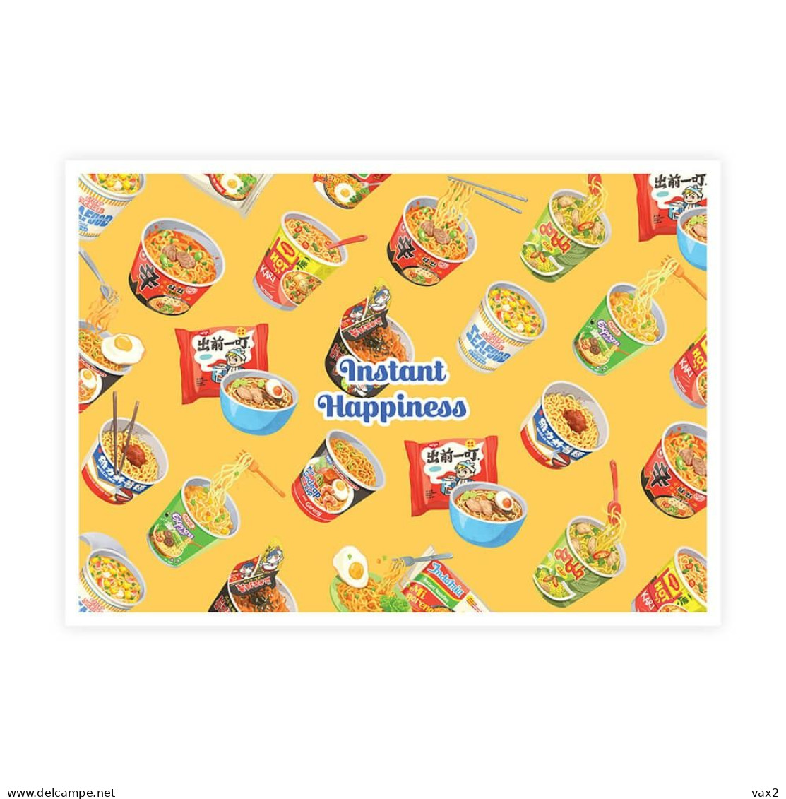 Malaysia Instant Happiness Postcard MINT Food Noodle - Malaysia