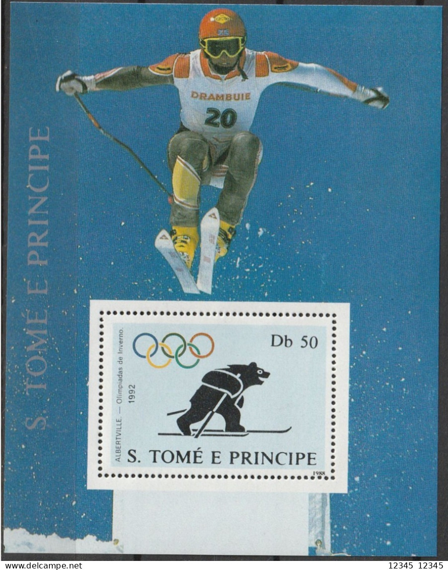 Sao Tome E Principe 1988, Postfris MNH, Olympic Games - São Tomé Und Príncipe