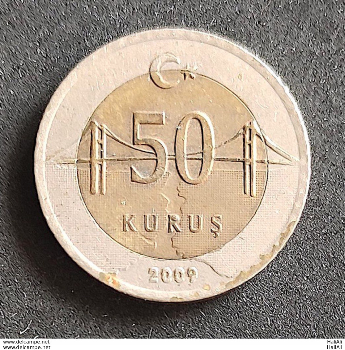 Coin Turkey Turquia 2009 50 Kurus 1 - Syria