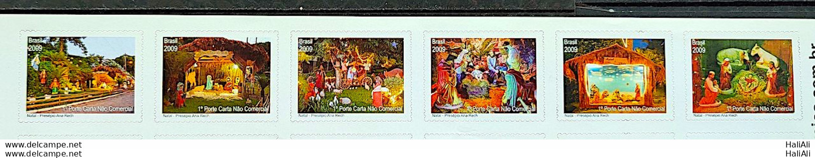 C 2916 Brazil Stamp Christmas Religion Crib 2009 Complete Series - Nuovi