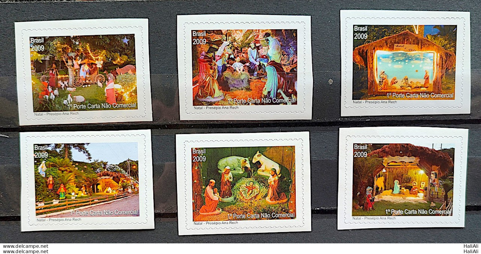 C 2916 Brazil Stamp Christmas Religion Crib 2009 Complete Series Separated - Nuovi