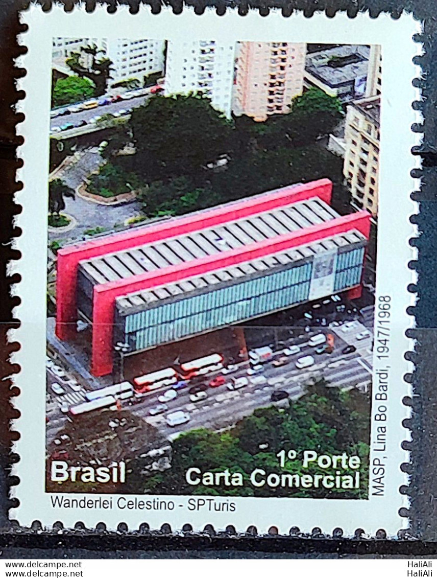 C 2894 Brazil Depersonalized Stamp Tourism Sao Paulo 2009 MASP Art Architecture Oscar Niemeyer - Gepersonaliseerde Postzegels