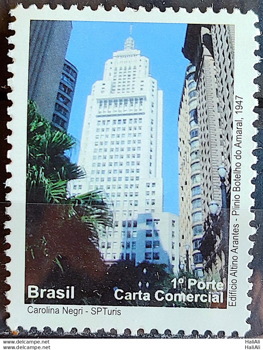 C 2892 Brazil Depersonalized Stamp Tourism Sao Paulo 2009 Edificio Altino Arantes Architecture - Personnalisés