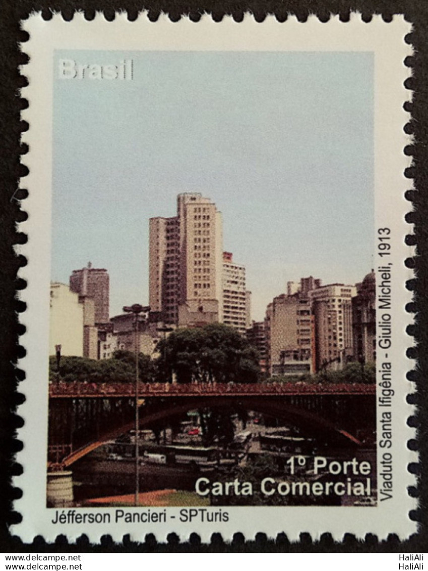 C 2889 Brazil Depersonalized Stamp Tourism Sao Paulo 2009 Santa Ifigenia Bridge - Personnalisés