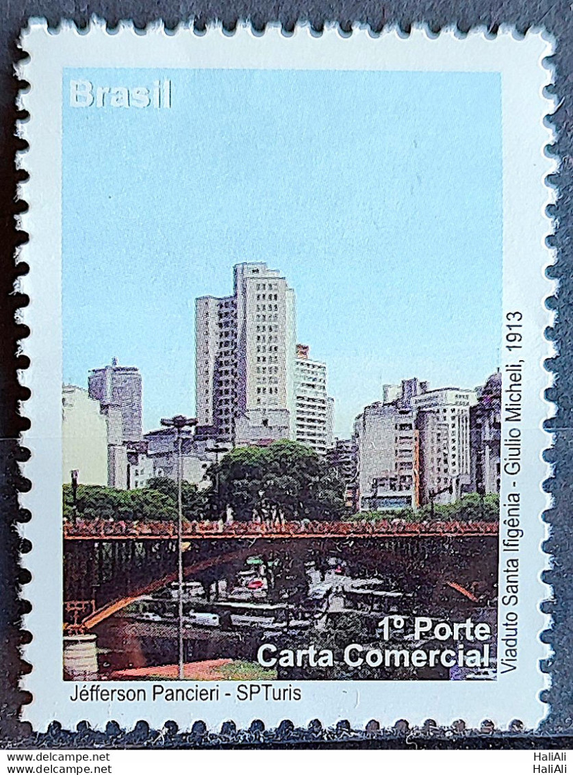 C 2889 Brazil Depersonalized Stamp Tourism Sao Paulo 2009 Santa Ifigenia Viaduct - Personnalisés