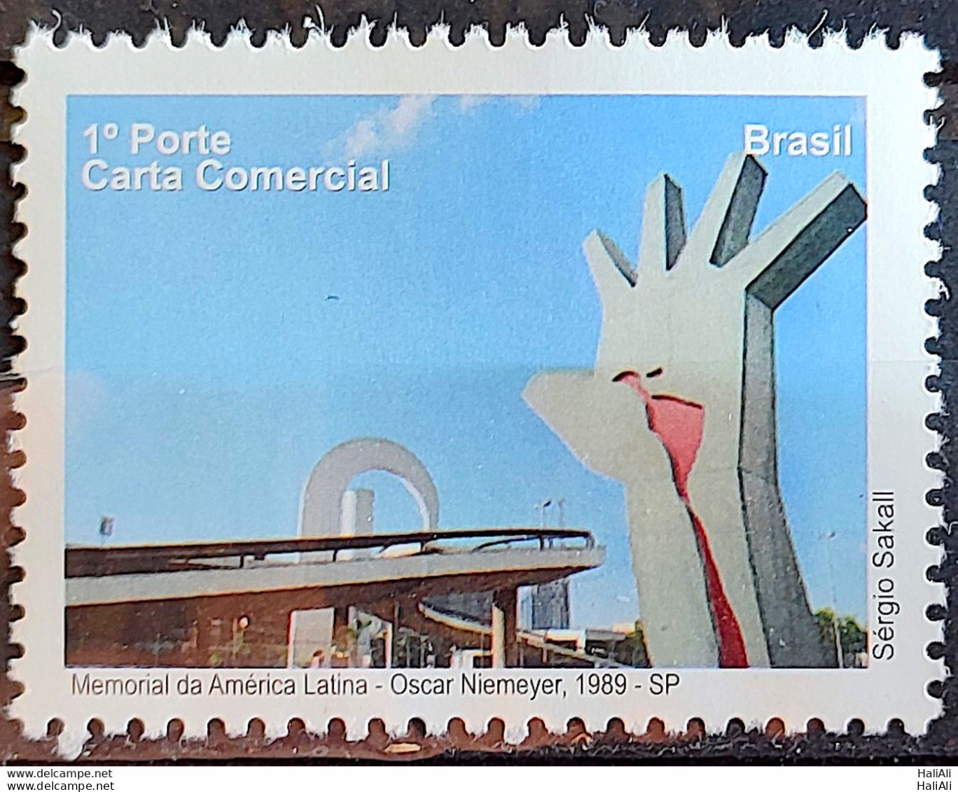 C 2883 Brazil Depersonalized Stamp Tourism Sao Paulo 2009 Latin America Memorial Oscar Niemeyer - Personalisiert