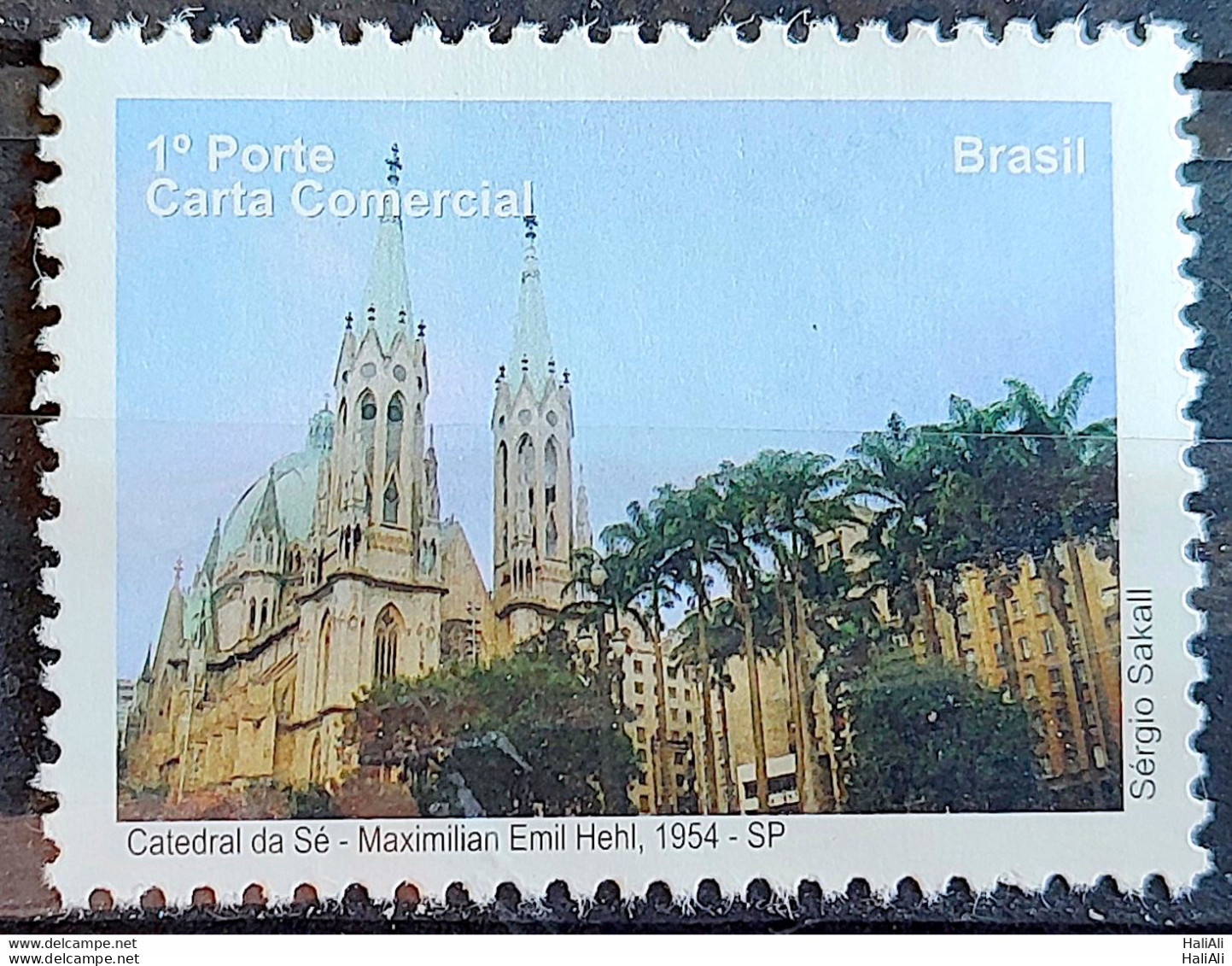 C 2881 Brazil Depersonalized Stamp Tourism Sao Paulo 2009 Church Architecture - Personalized Stamps