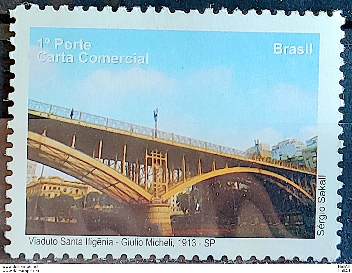 C 2877 Brazil Depersonalized Stamp Tourism Sao Paulo 2009 Viaduto Santa Ifigenia Ponte Arquitetura - Personalisiert